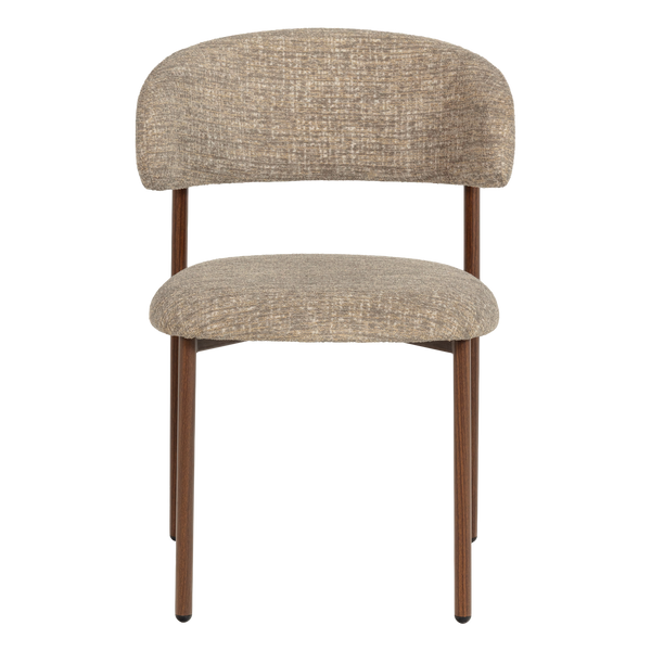 Kelu eetkamerstoel wollig naturel melange - set van 2