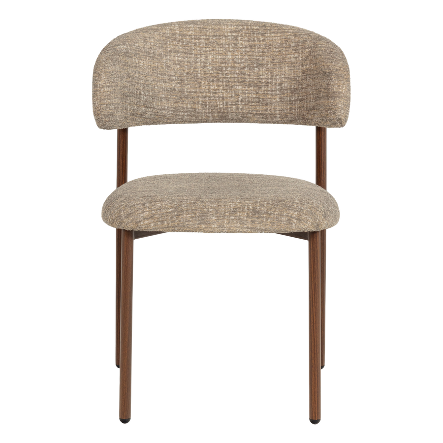 Kelu eetkamerstoel wollig naturel melange - set van 2