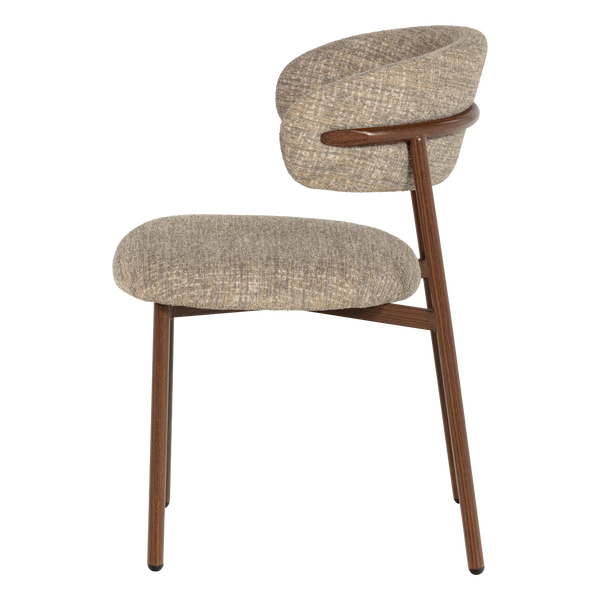 Kelu eetkamerstoel wollig naturel melange - set van 2