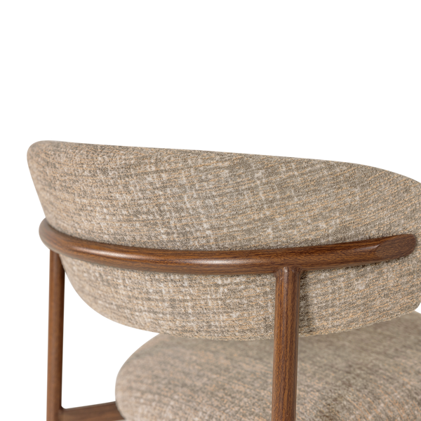 Kelu eetkamerstoel wollig naturel melange - set van 2
