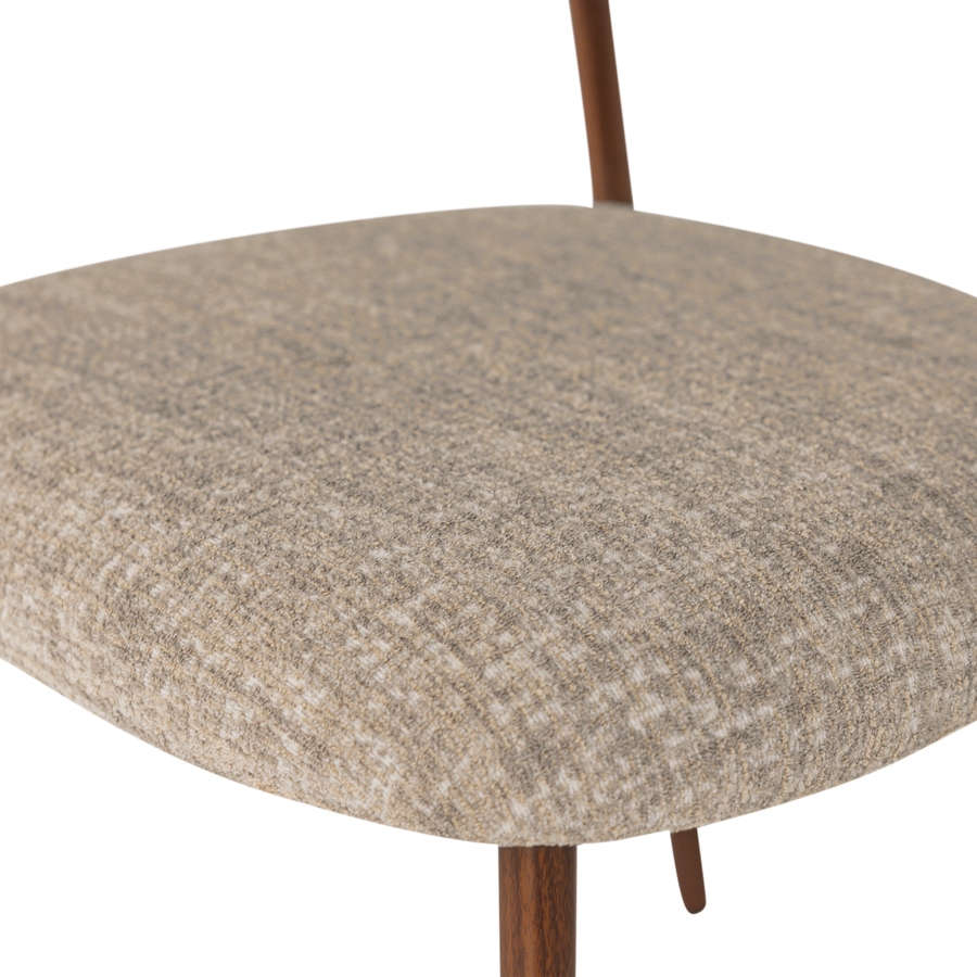 Kelu eetkamerstoel wollig naturel melange - set van 2