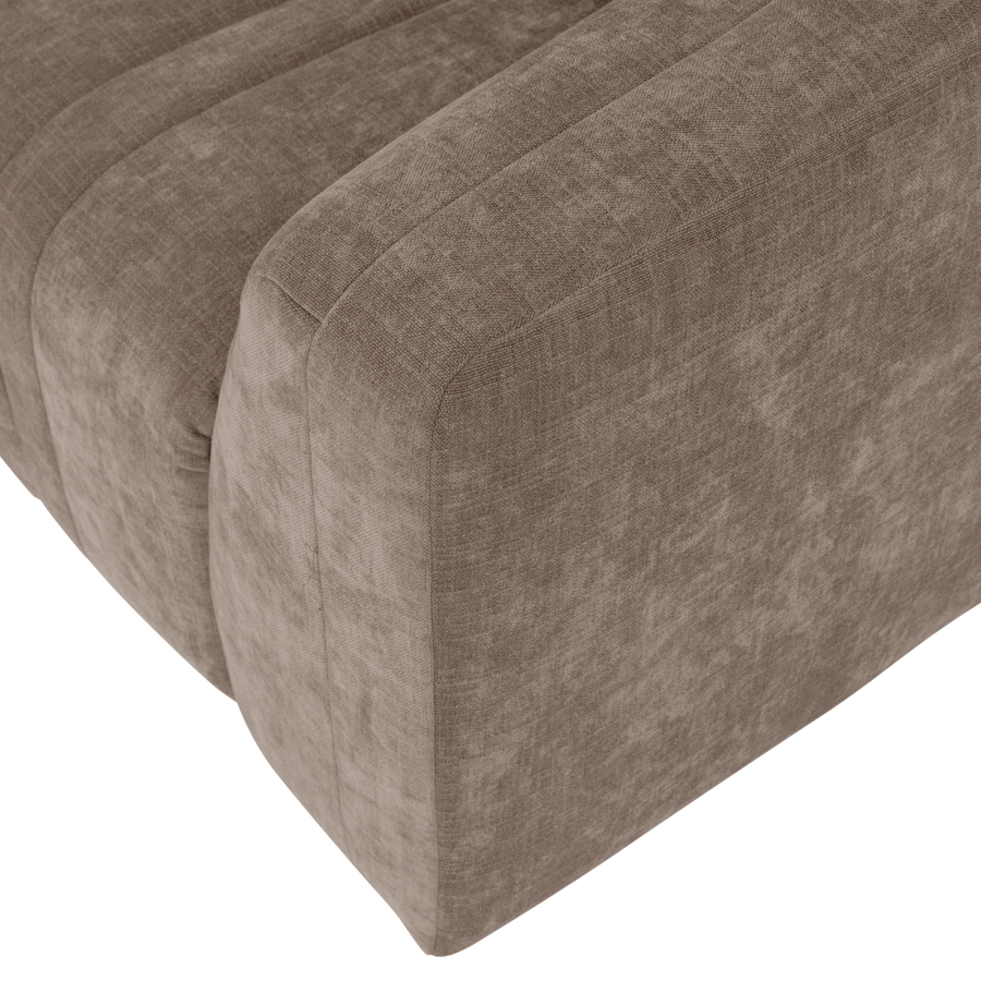 Omaire 4-zits zitbank chenille taupe
