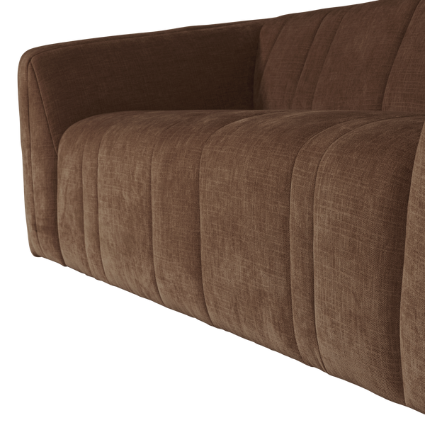 Omaire 2-zits zitbank chenille lichtbruin