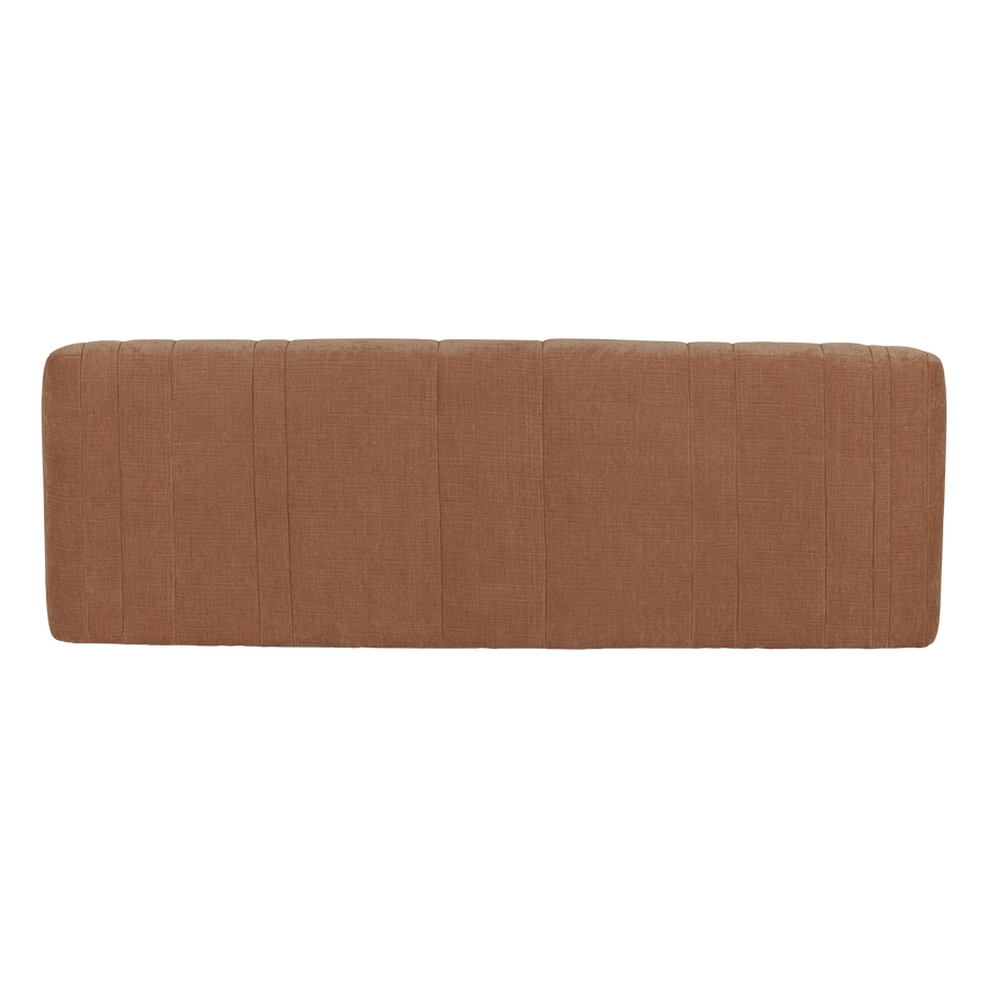 Omaire 2-zits zitbank chenille roestbruin