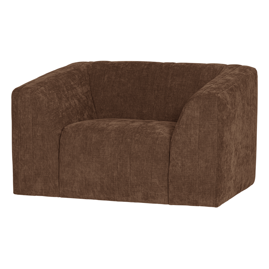 Omaire fauteuil chenille lichtbruin