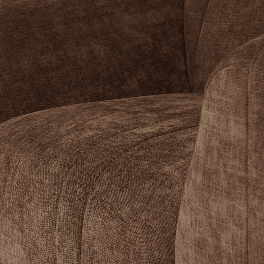 Omaire fauteuil chenille lichtbruin