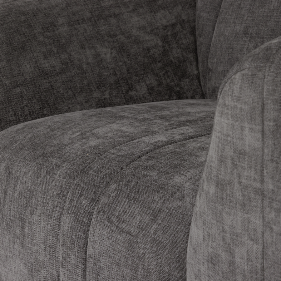 Omaire fauteuil chenille grijs