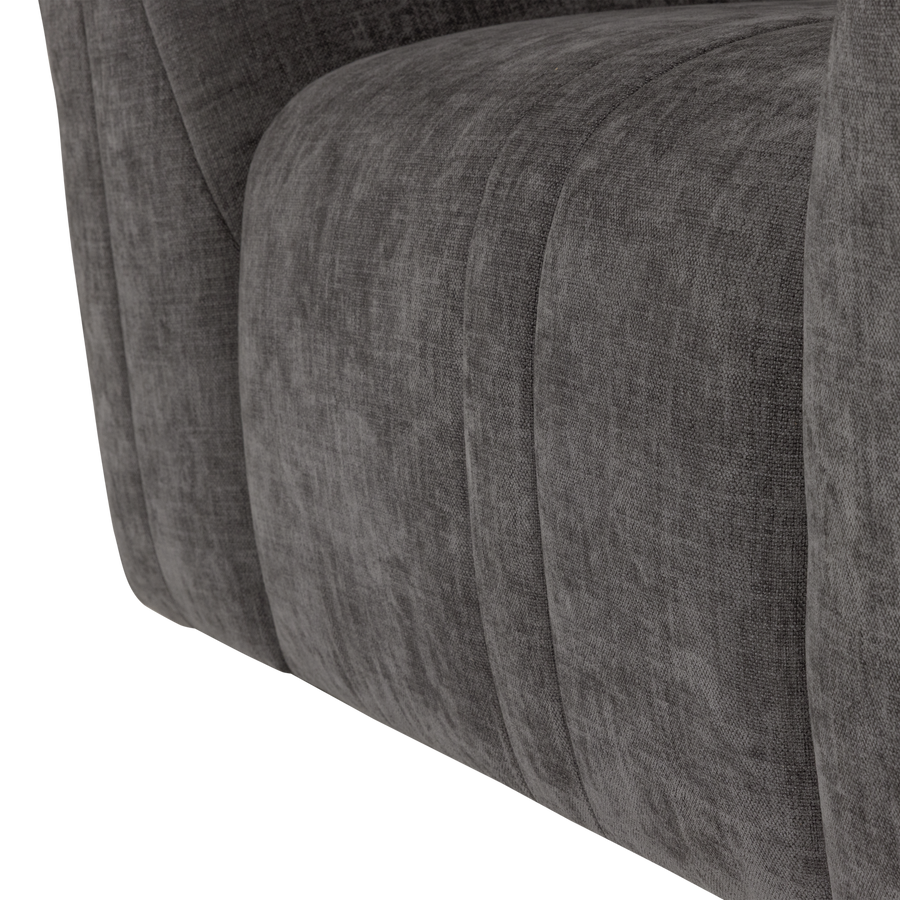 Omaire fauteuil chenille grijs