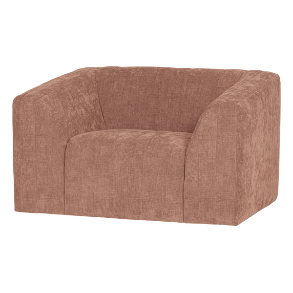 Omaire fauteuil chenille lichtroze