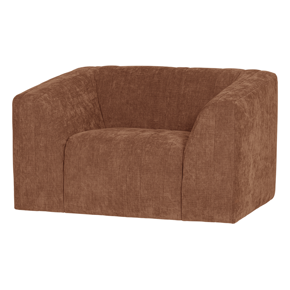 Omaire fauteuil chenille roestbruin
