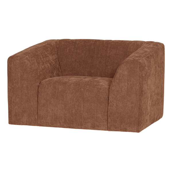 Omaire fauteuil chenille roestbruin
