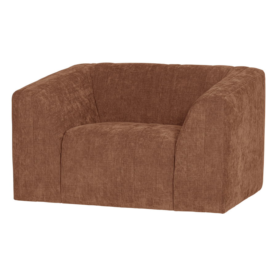 Omaire fauteuil chenille roestbruin