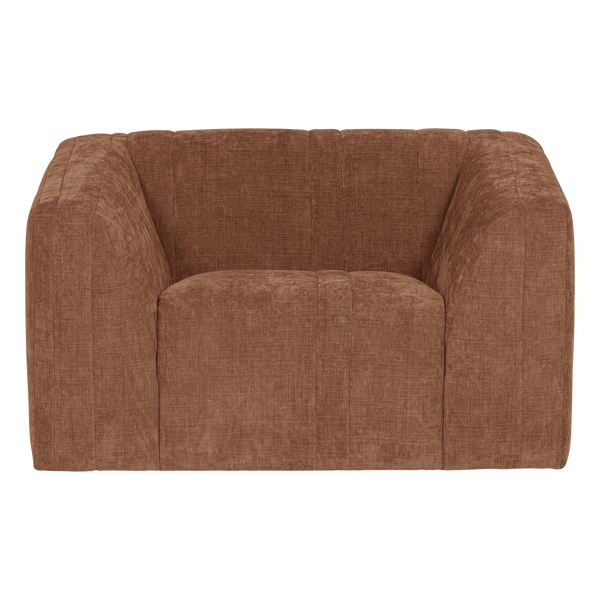 Omaire fauteuil chenille roestbruin