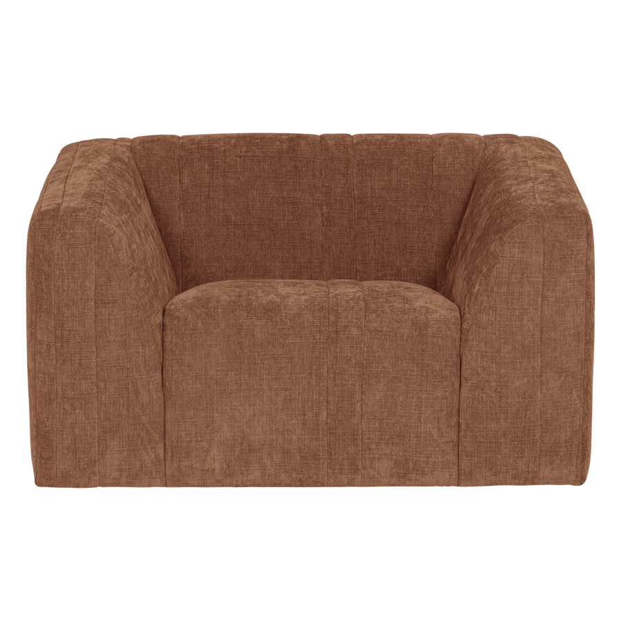 Omaire fauteuil chenille roestbruin