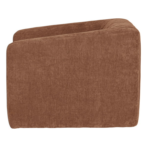 Omaire fauteuil chenille roestbruin