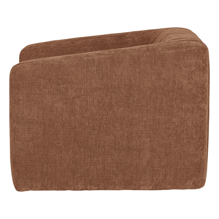 Omaire fauteuil chenille roestbruin