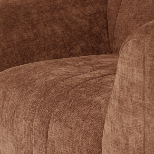 Omaire fauteuil chenille roestbruin