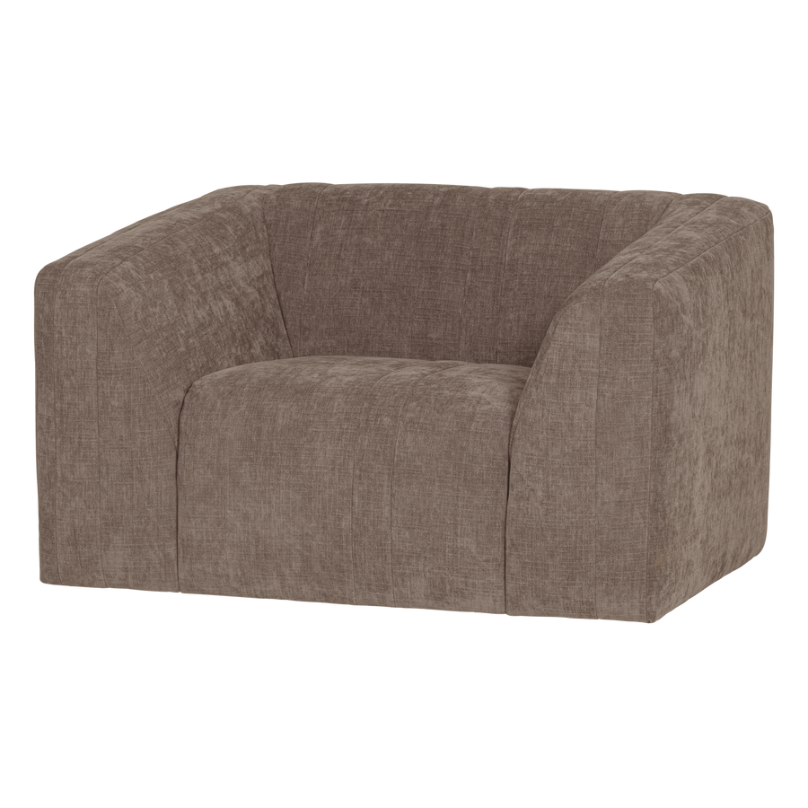 Omaire fauteuil chenille taupe