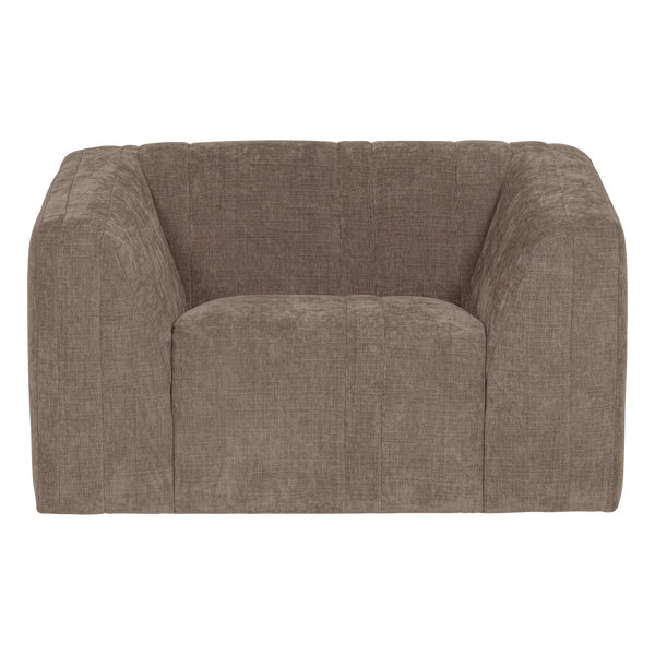 Omaire fauteuil chenille taupe