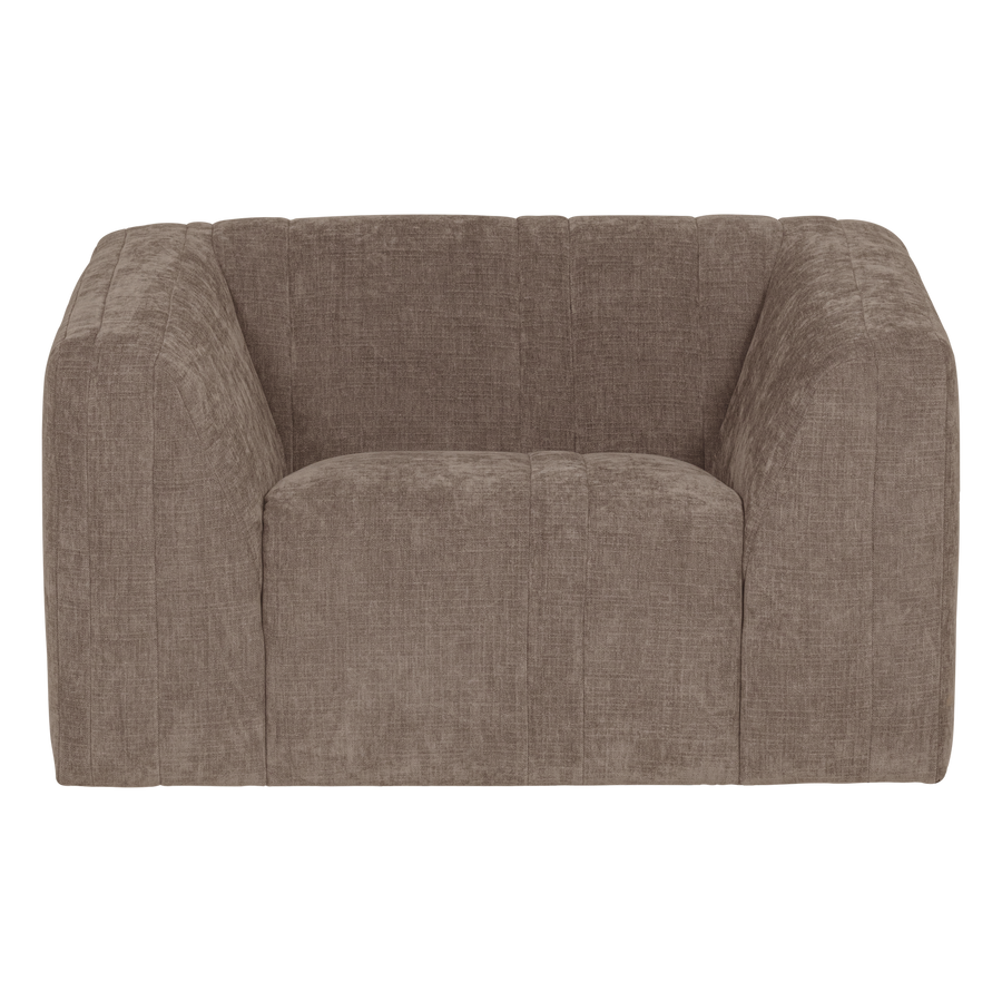 Omaire fauteuil chenille taupe