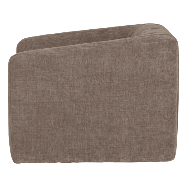 Omaire fauteuil chenille taupe