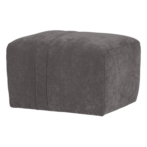 Omaire hocker chenille grijs