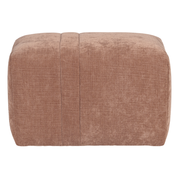 Omaire hocker chenille lichtroze