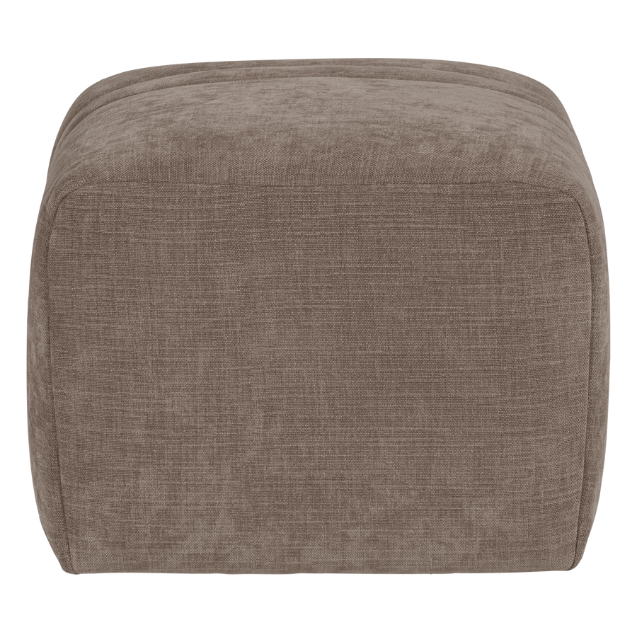 Omaire hocker chenille taupe