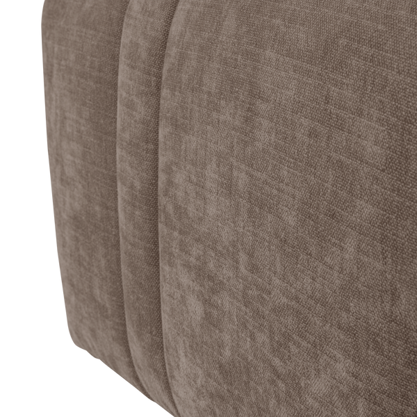 Omaire hocker chenille taupe