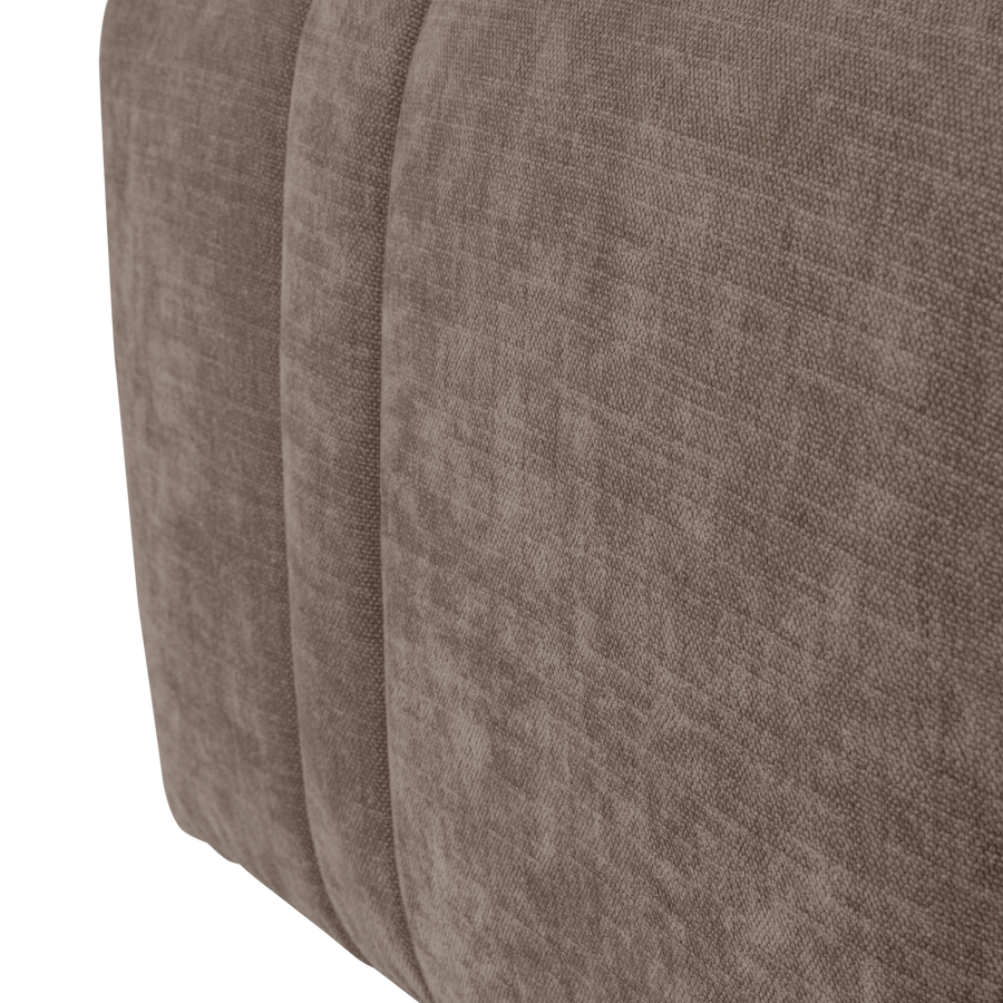 Omaire hocker chenille taupe