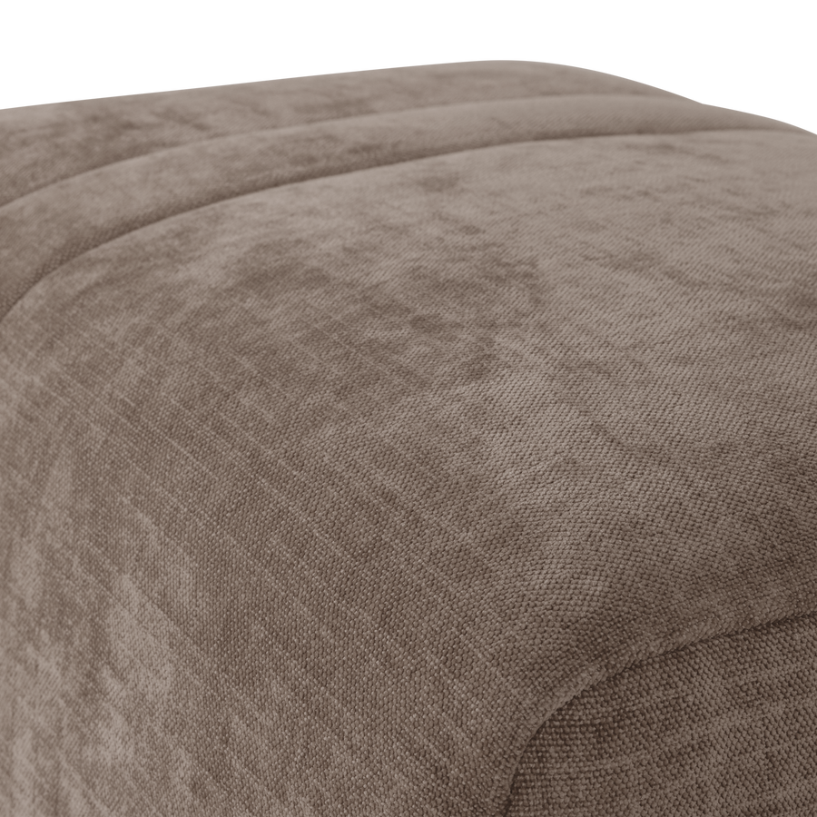 Omaire hocker chenille taupe