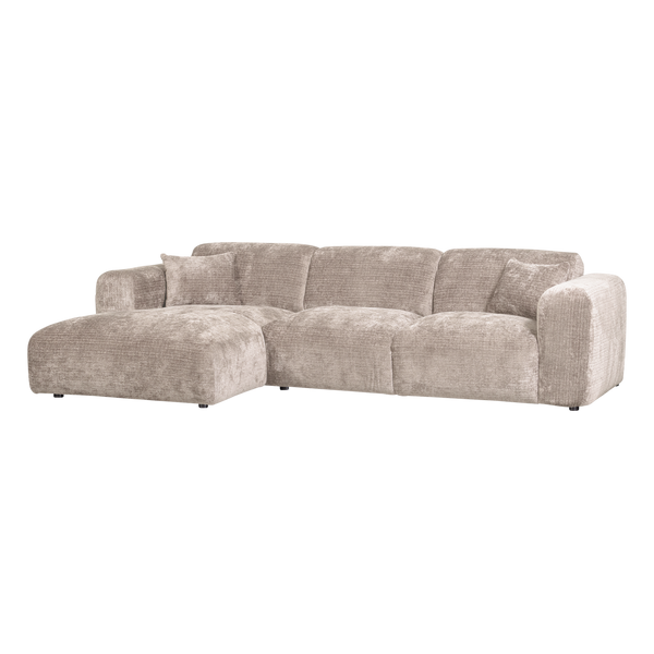 Cloud chaise longue bank links chenille naturel