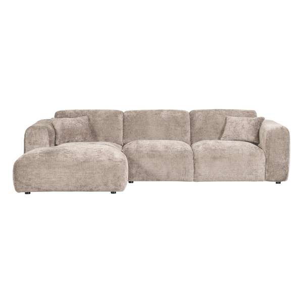 Cloud chaise longue bank links chenille naturel