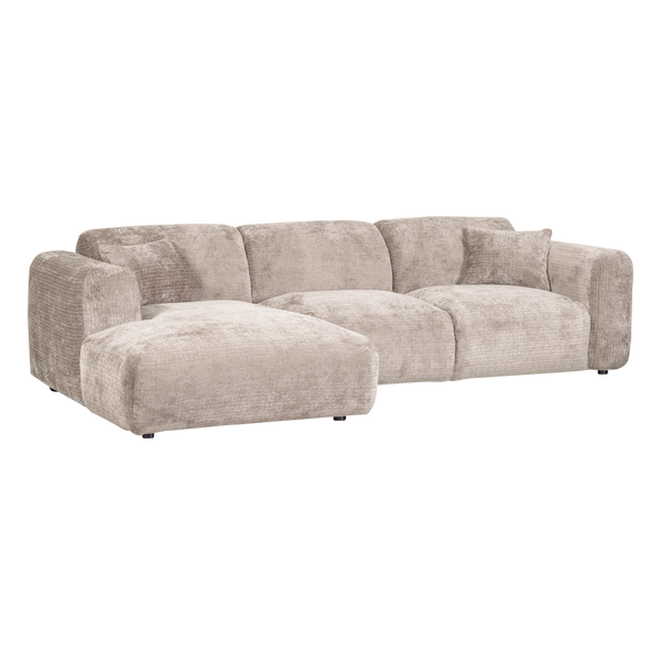 Cloud chaise longue bank links chenille naturel