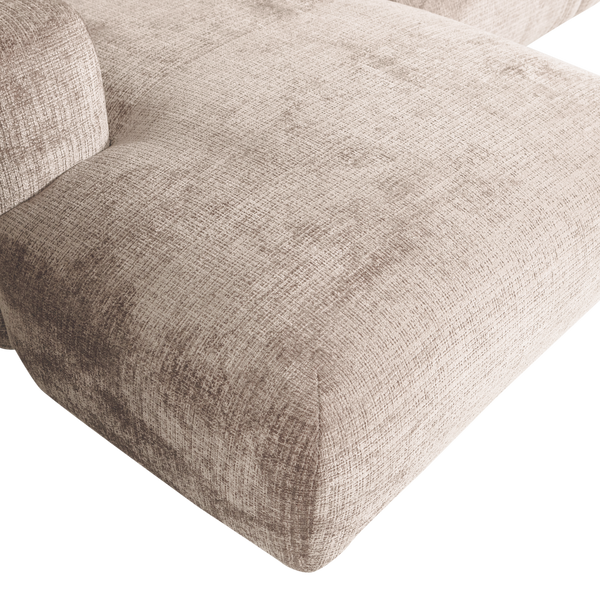 Cloud chaise longue bank links chenille naturel