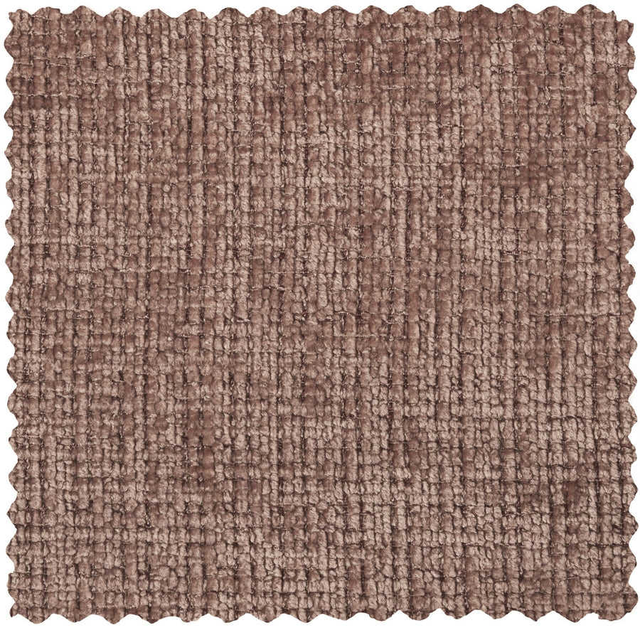 Cloud chaise longue bank links chenille taupe/roze