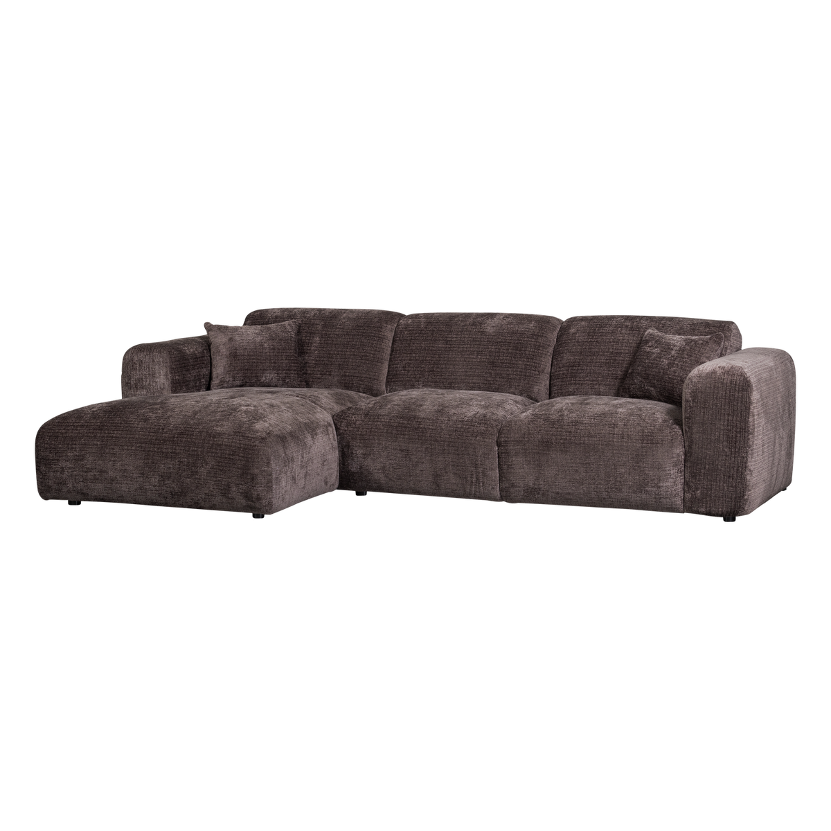Cloud chaise longue bank links chenille warmbruin