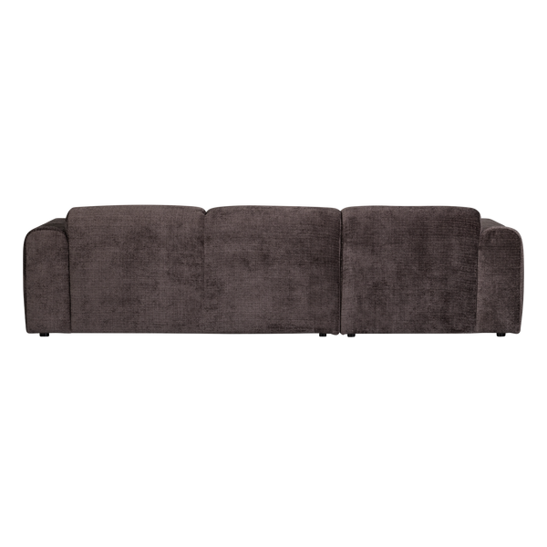 Cloud chaise longue bank links chenille warmbruin