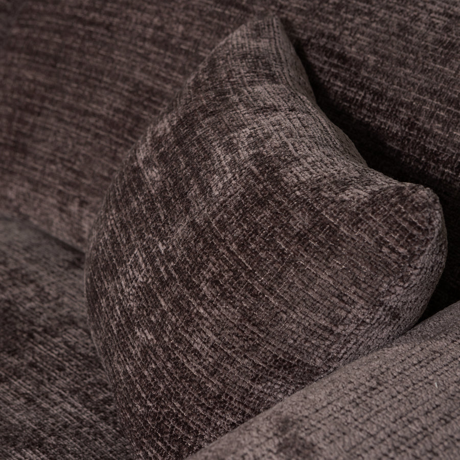 Cloud chaise longue bank links chenille warmbruin