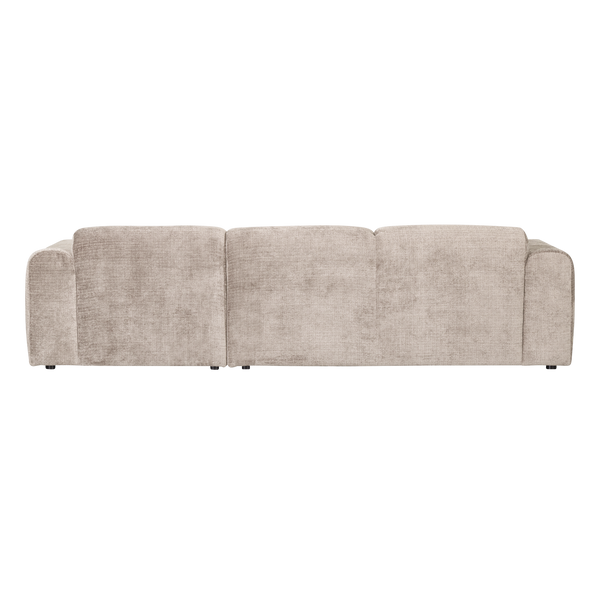 Cloud chaise longue bank rechts chenille naturel