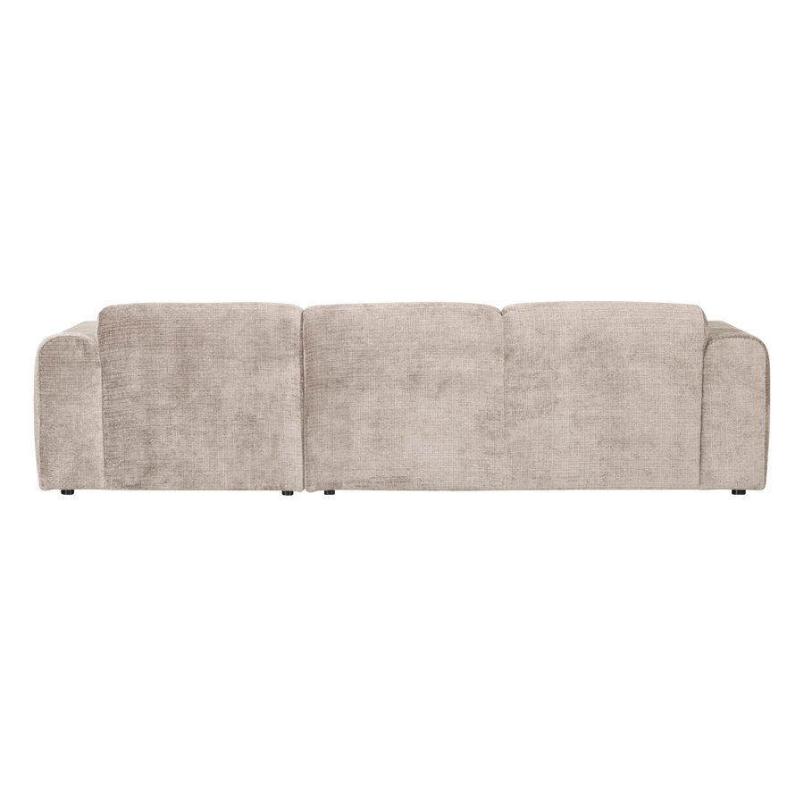 Cloud chaise longue bank rechts chenille naturel