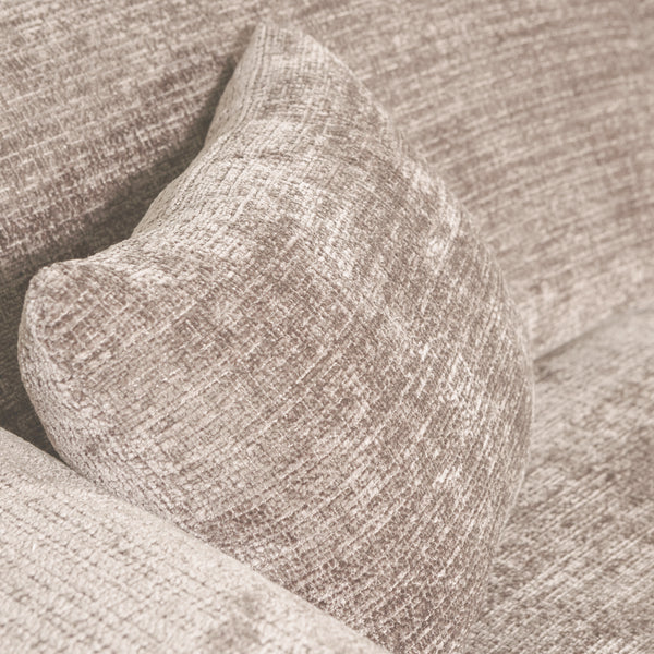 Cloud chaise longue bank rechts chenille naturel