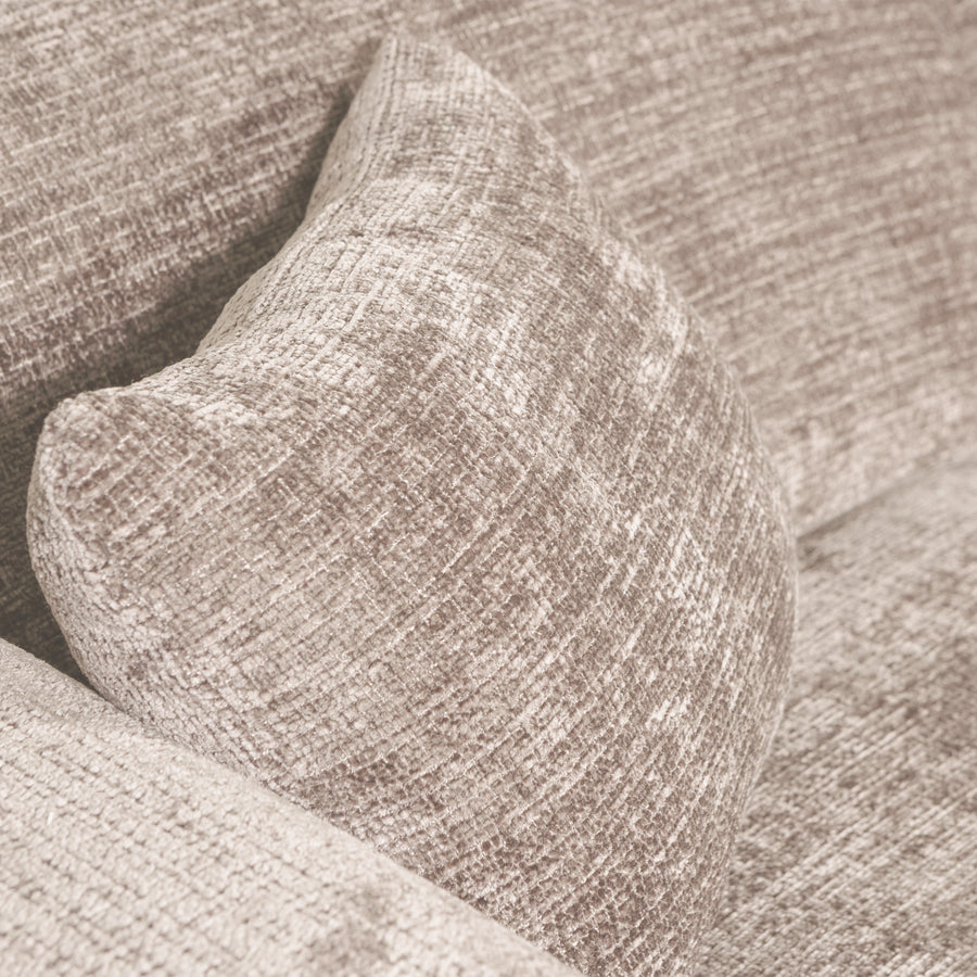 Cloud chaise longue bank rechts chenille naturel