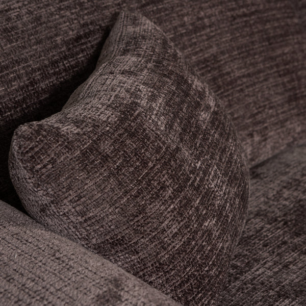 Cloud chaise longue bank rechts chenille warmbruin