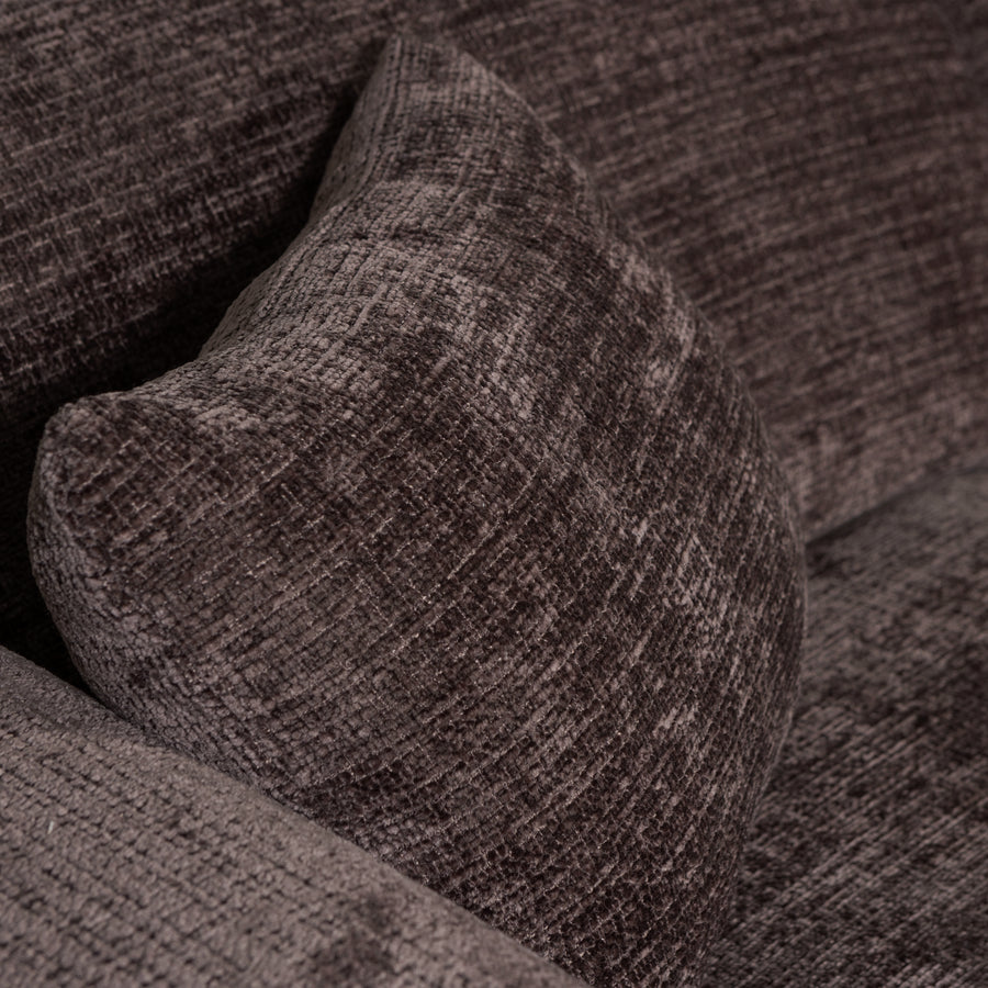 Cloud chaise longue bank rechts chenille warmbruin