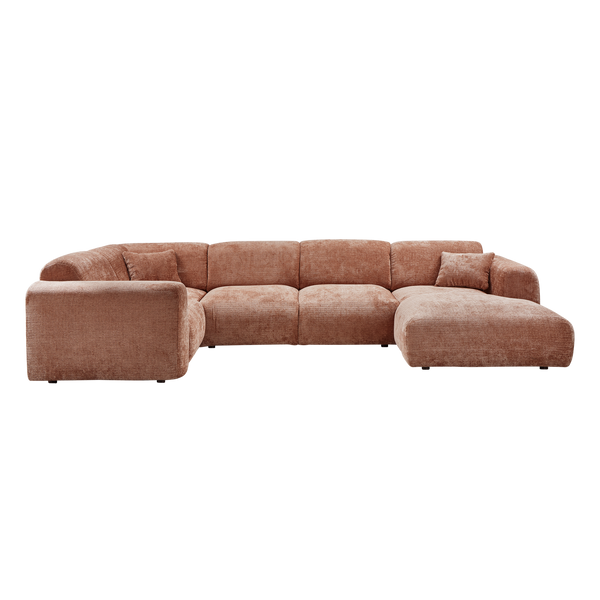 Cloud hoekbank links chenille terra