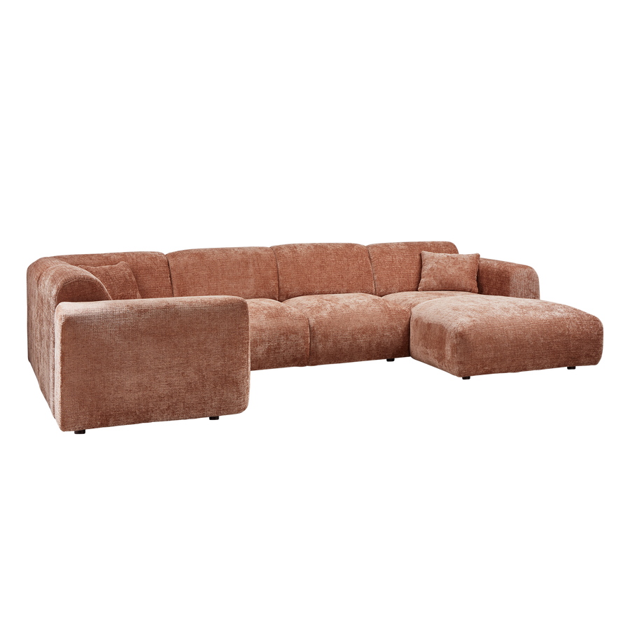 Cloud hoekbank links chenille terra