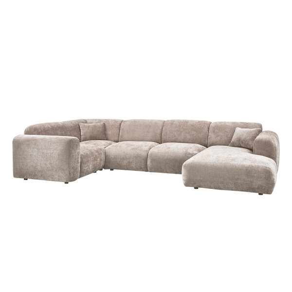 Cloud hoekbank links chenille naturel