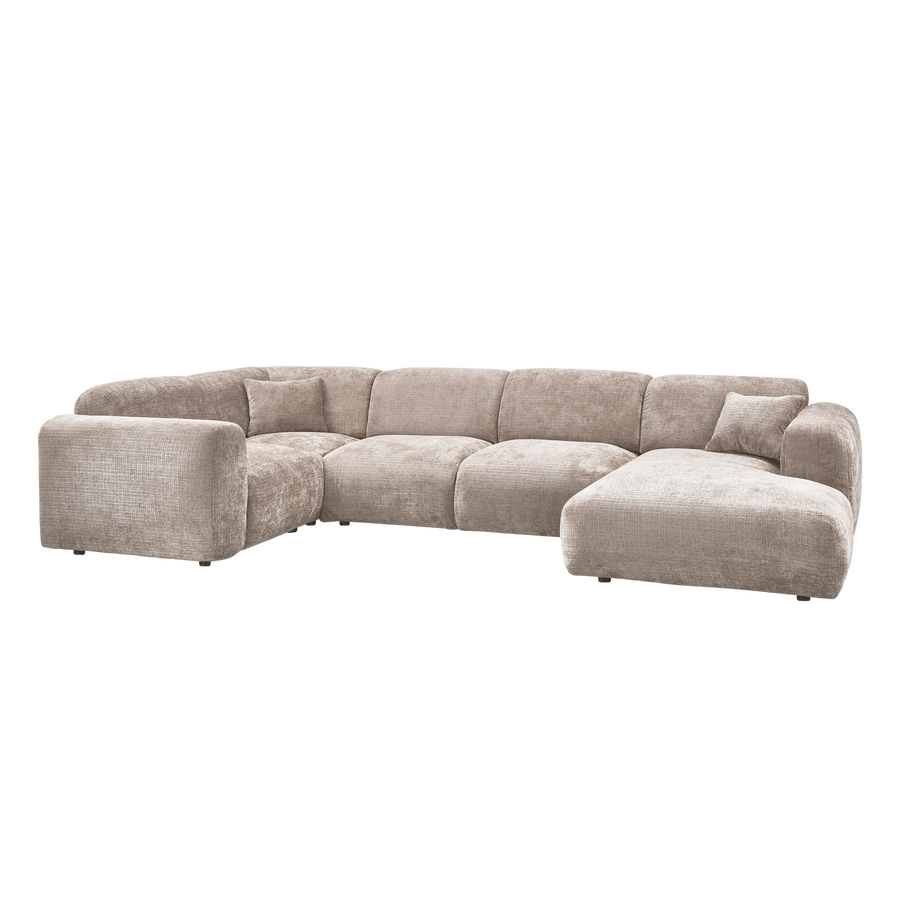Cloud hoekbank links chenille naturel