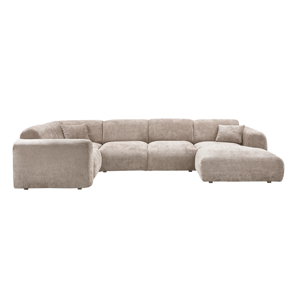 Cloud hoekbank links chenille naturel